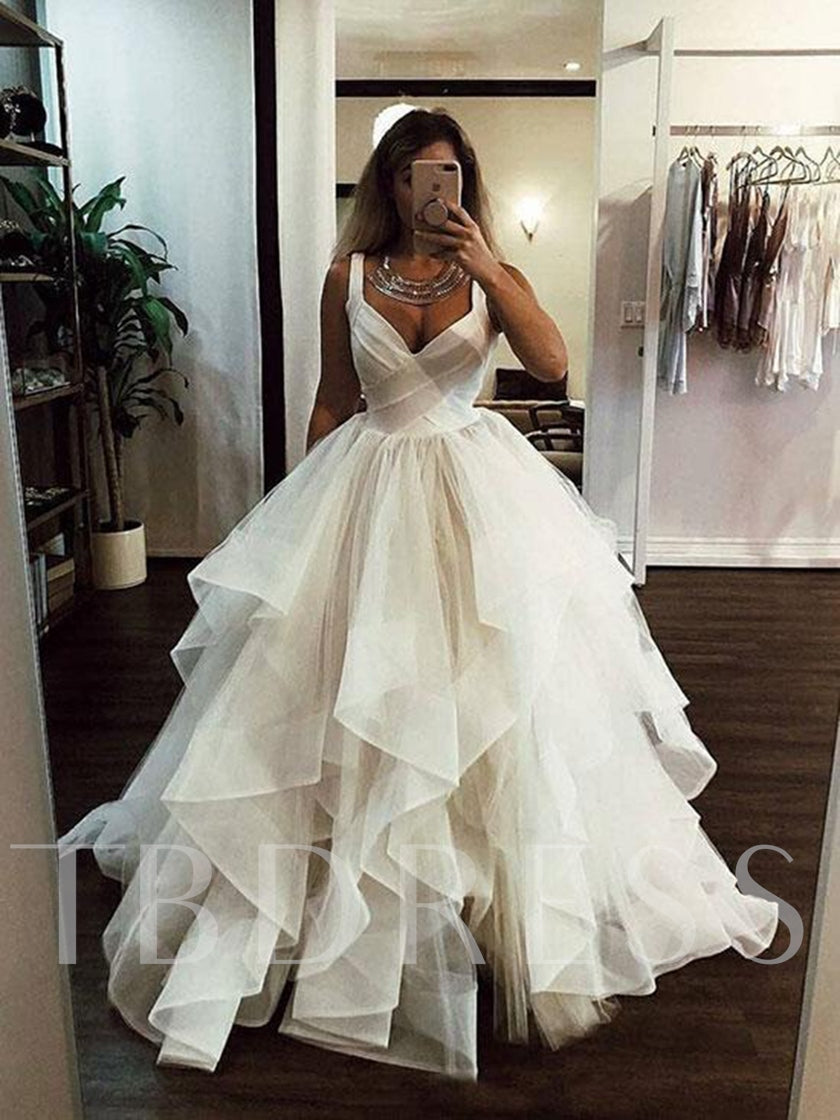 Layered Ball Gown Wedding Dress