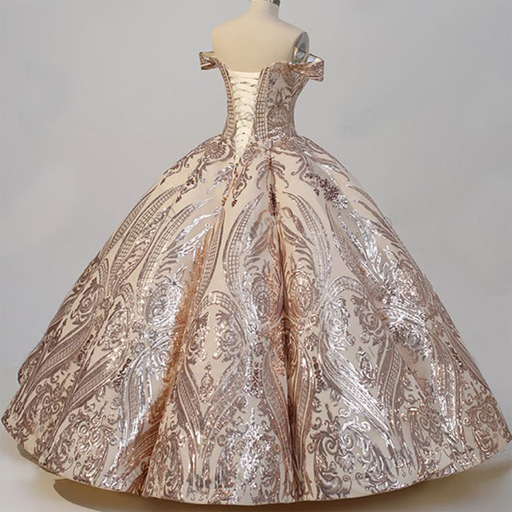 quince era rose gold dress