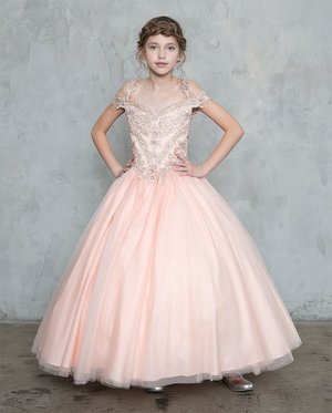 Blush Sparkle Mini Princess Dress