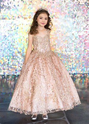 Rose Gold Mini Princess Dress