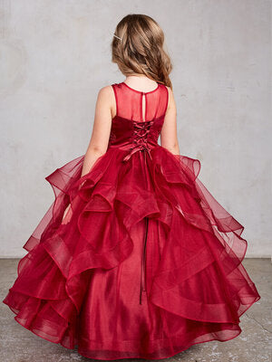 Red Ball Gown Mini Princess Dress