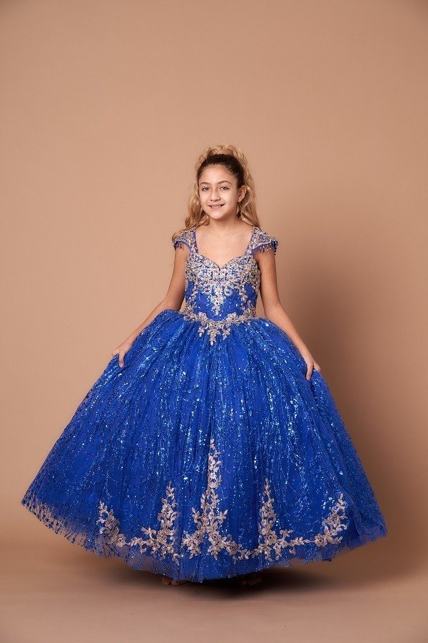 Royal Blue Mini Princess Dress